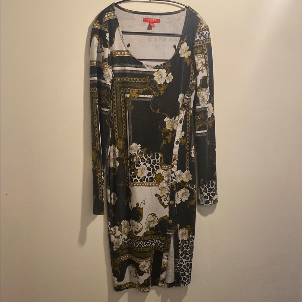 Guess M Floral Print Dress